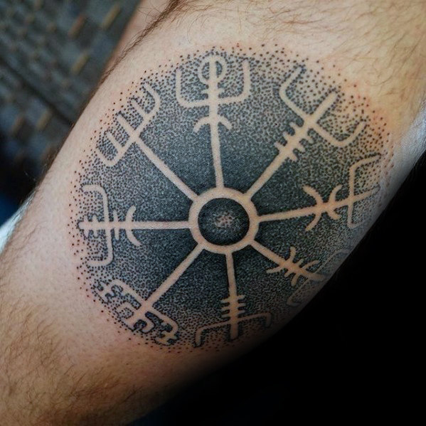 My tattoo encompassing 3 stages of Icelandic history - Norse (Jörmungandr),  19th century (Vegvisir) and modern day (Globe) : r/Iceland